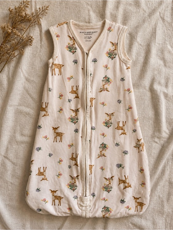 Burt's Bees Baby Other - Burt’s Bees Baby Sleep Sack Organic Cotton Deer Floral 6–12M